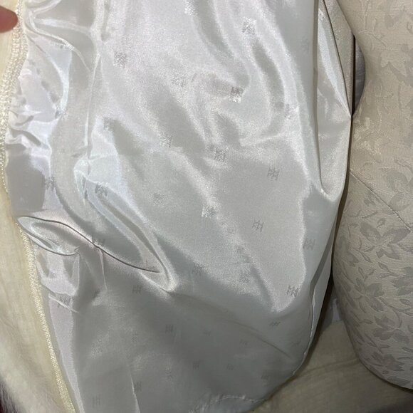 Lee Sands Vintage Womens Jacket One Size White Embellished Cardigan Open Front - Picture 10 of 10